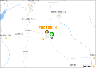 map of Fort Polk