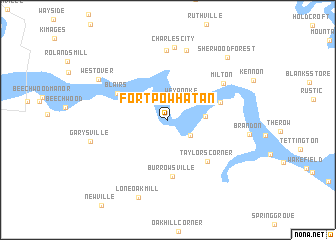 map of Fort Powhatan