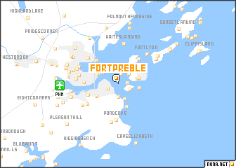 map of Fort Preble