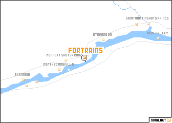 map of Fort Rains