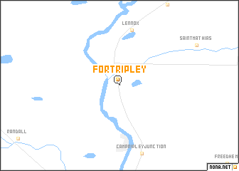 map of Fort Ripley