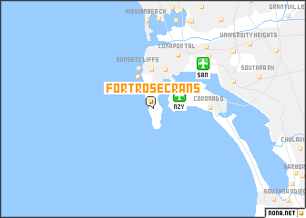 map of Fort Rosecrans