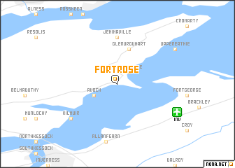 map of Fortrose