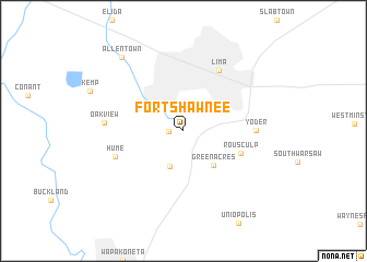 map of Fort Shawnee