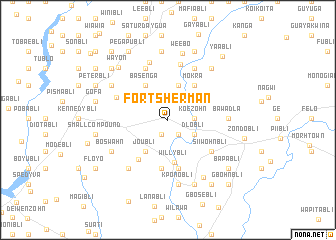 map of Fort Sherman