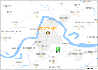 map of Fort Smith