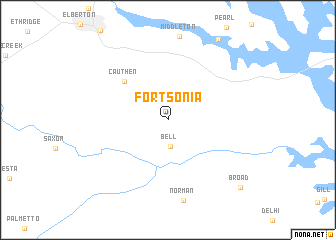 map of Fortsonia