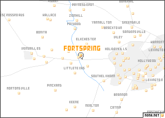 map of Fort Spring