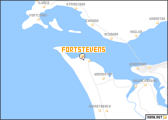 map of Fort Stevens