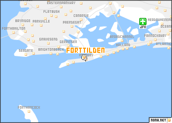 map of Fort Tilden