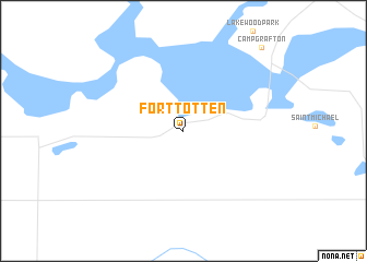 map of Fort Totten