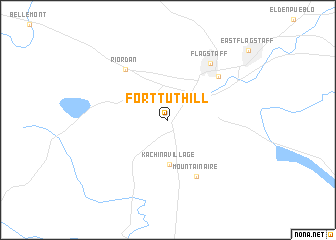 map of Fort Tuthill