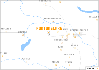 map of Fortune Lake