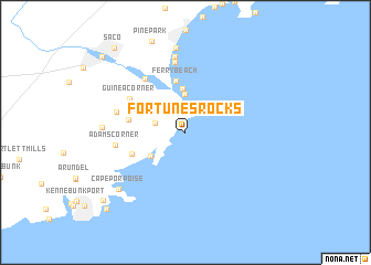 map of Fortunes Rocks