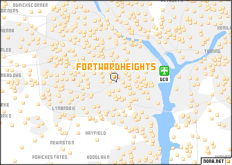 map of Fort Ward Heights