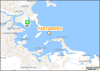 map of Fort Warren