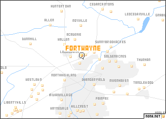 map of Fort Wayne