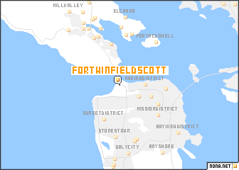 map of Fort Winfield Scott