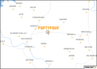 map of Forty Four