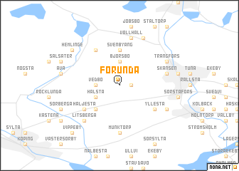 map of Förunda