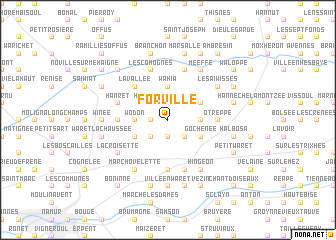 map of Forville