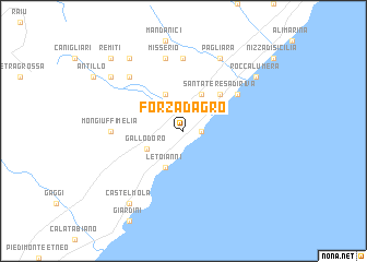 map of Forza dʼAgro