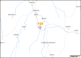 map of For