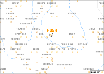 map of Fosa