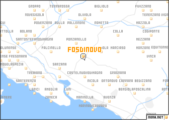 map of Fosdinovo