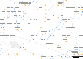 map of Fosdondo