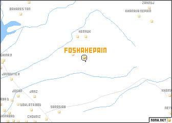 map of Foshāh-e Pāīn
