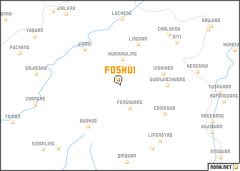 map of Foshui