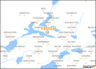 map of Fösked