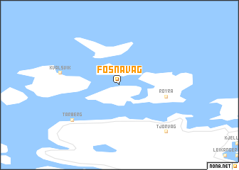 map of Fosnavåg