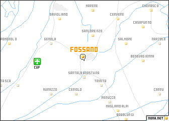 map of Fossano