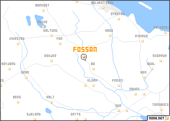 map of Fossan