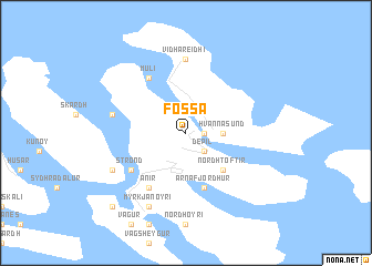 map of Fossá