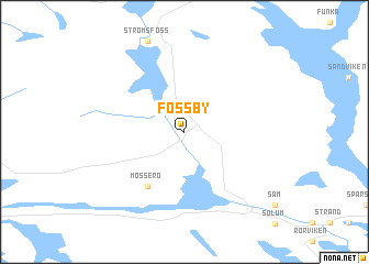 map of Fossby