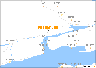 map of Fossdalen