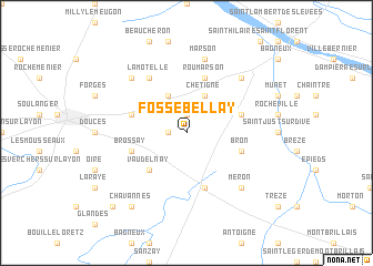 map of Fosse-Bellay