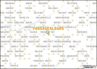 map of Fossé des Loups