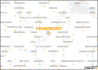 map of Fossemanant