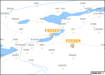 map of Fossem