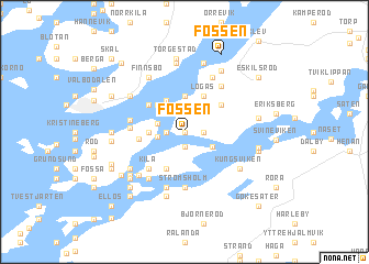 map of Fossen