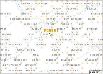 map of Fosset