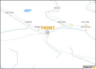 map of Fosset