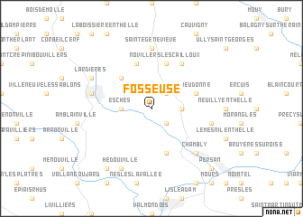 map of Fosseuse