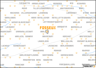 map of Fosseux