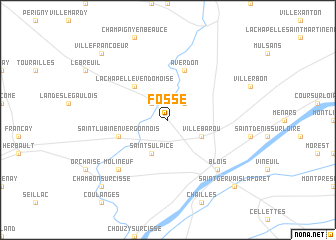 map of Fossé