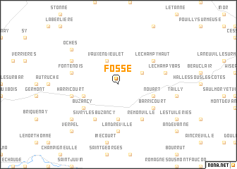 map of Fossé